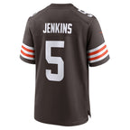 BIPIHUC C.Browns #5 Rayshawn Jenkins Brown Team Game Jersey