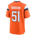 BIPIHUC D.Broncos #51 Que Robinson Orange Team Game Jersey