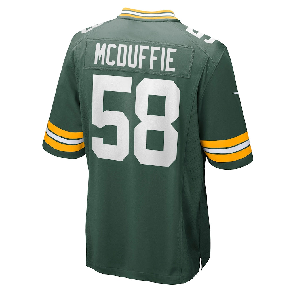 BIPIHUC GB.Packers #58 Isaiah McDuffie Green Game Jersey