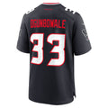 BIPIHUC H.Texans #33 Dare Ogunbowale Navy Team Game Jersey