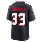 BIPIHUC H.Texans #33 Dare Ogunbowale Navy Team Game Jersey