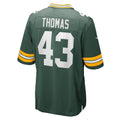 BIPIHUC GB.Packers #43 Kiondre Thomas Green Team Game Jersey