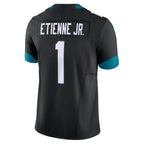 BIPIHUC J.Jaguars #1 Travis Etienne Jr Black Vapor F.U.S.E. Limited Jersey