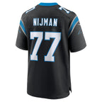 BIPIHUC C.Panthers #77 Yosh Nijman Black Game Jersey