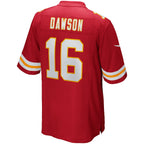 BIPIHUC KC.Chiefs #16 Len Dawson Red Game Retired Player Jersey