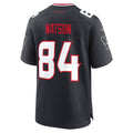 BIPIHUC H.Texans #84 Justin Watson Navy Team Game Jersey