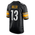 BIPIHUC P.Steelers #13 Scotty Miller Black Game Jersey