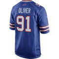 BIPIHUC B.Bills #91 Ed Oliver Royal Game Player Jersey