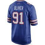 BIPIHUC B.Bills #91 Ed Oliver Royal Game Player Jersey