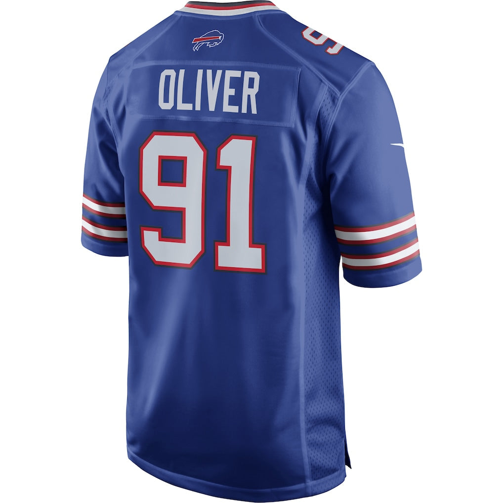 BIPIHUC B.Bills #91 Ed Oliver Royal Game Player Jersey