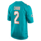 BIPIHUC M.Dolphins #2 Bradley Chubb Aqua Game Player Jersey