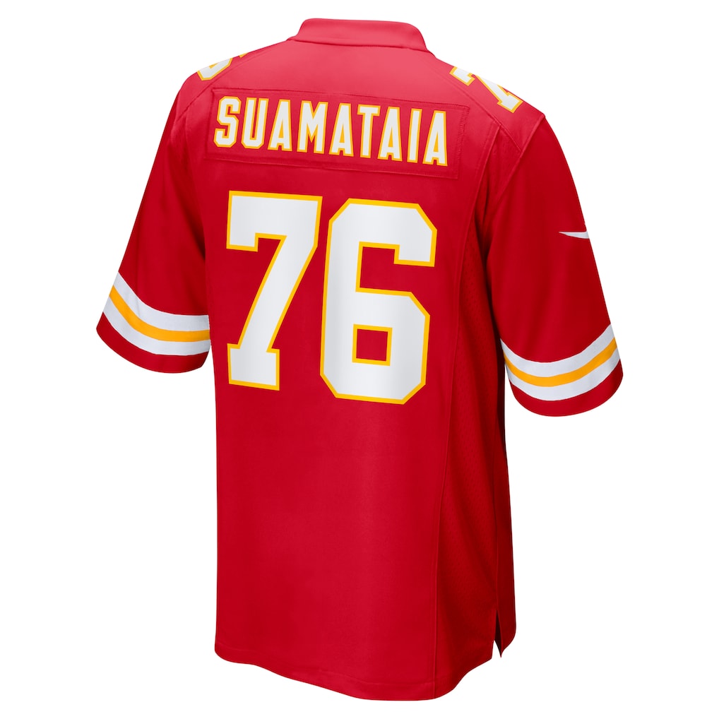 BIPIHUC KC.Chiefs #76 Kingsley Suamataia Red Game Jersey