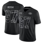 BIPIHUC SF.49ers #97 Nick Bosa Player Black Limited 2026 Salute to Service Home Game Stitched Jerseys