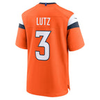 BIPIHUC D.Broncos #3 Wil Lutz Orange Team Game Jersey