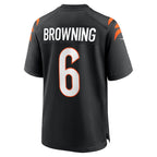 BIPIHUC C.Bengals #6 Jake Browning Black Retired Player Jersey