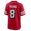 BIPIHUC #8 Steve Young Player SF.49ers Scarlet Alternate Game Stitched Jersey