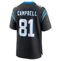 BIPIHUC C.Panthers #81 Dalevon Campbell Black Team Game Jersey