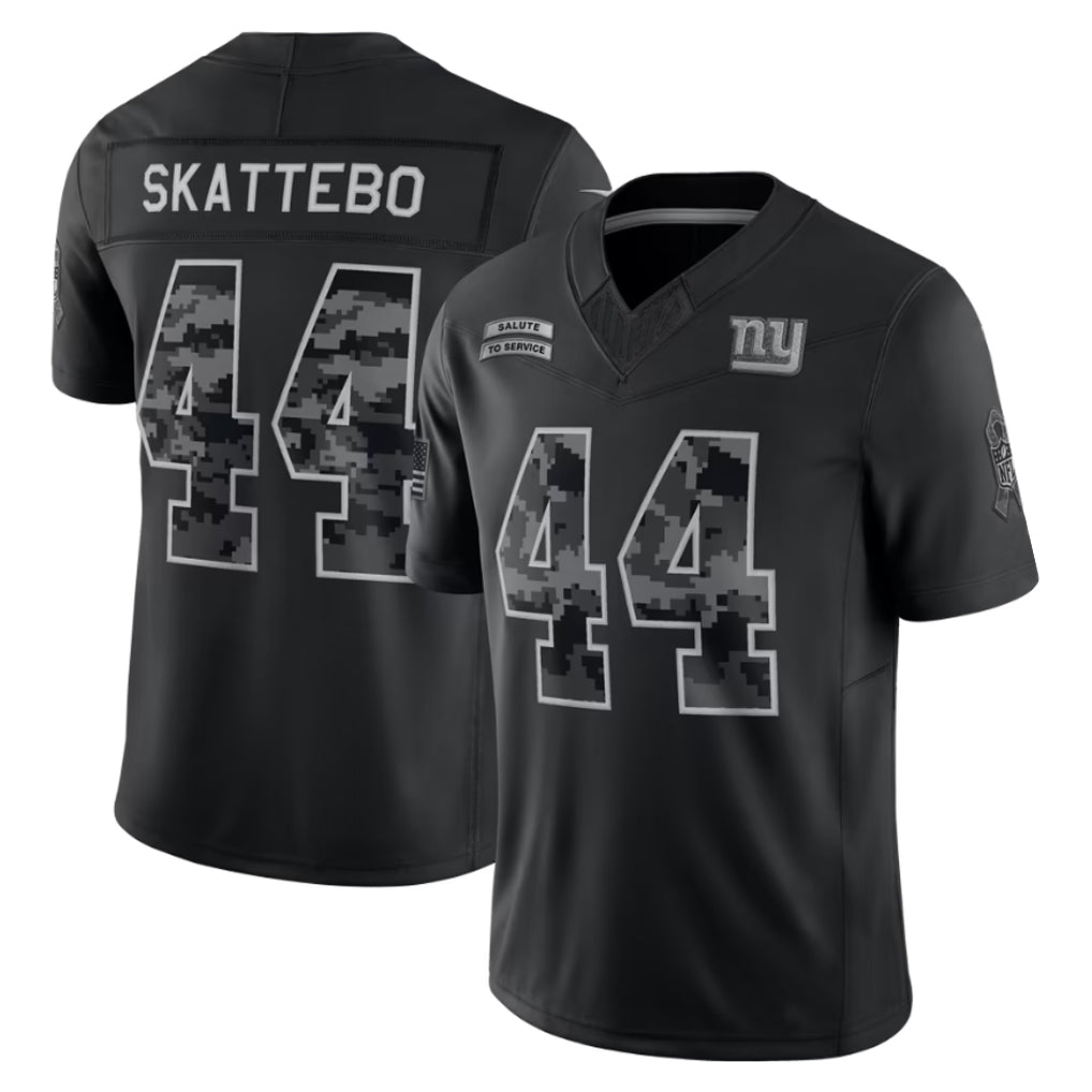 BIPIHUC NY.Giants #44 Cam Skattebo Player Black Limited 2026 Salute to Service Home Game Stitched Jerseys