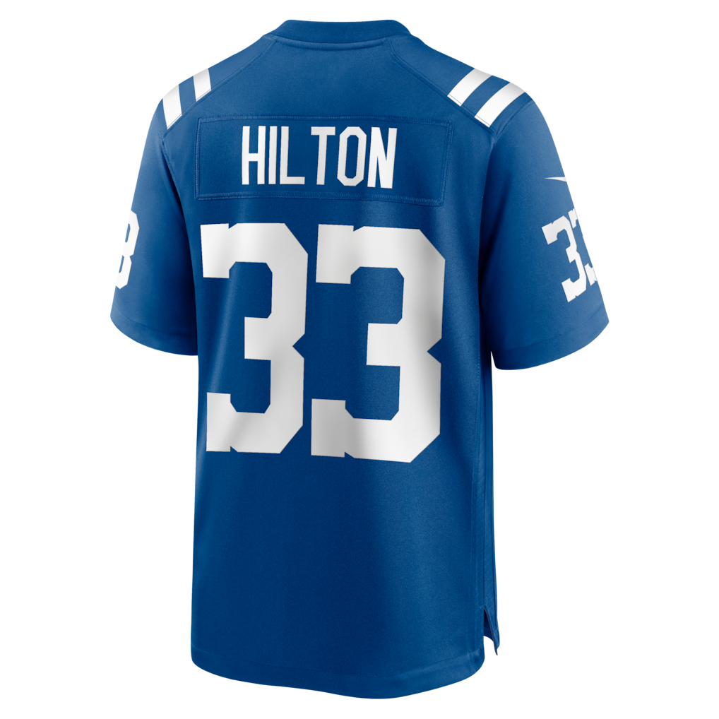 BIPIHUC IN.Colts #33 Mike Hilton Royal Team Game Jersey