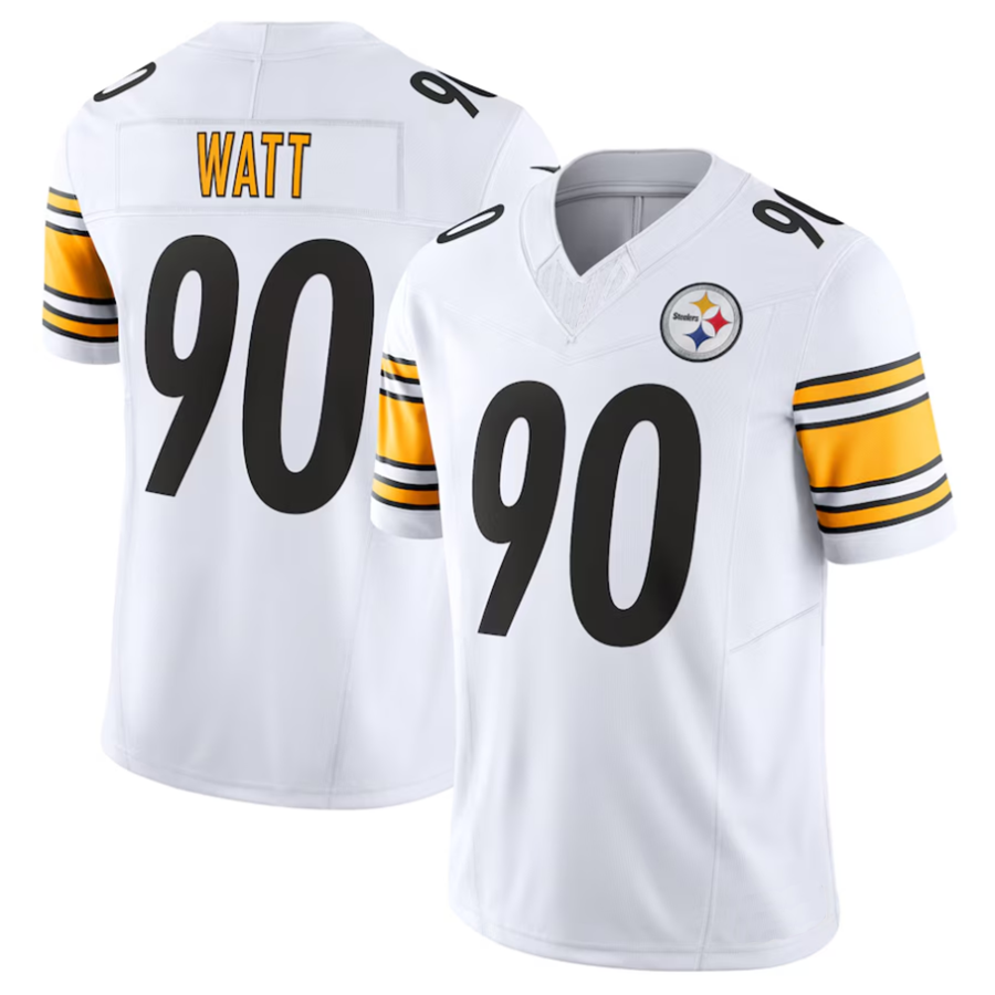 BIPIHUC #90 T.J. Watt Player P.Steelers White Vapor F.U.S.E. Limited Stitched Jerseys
