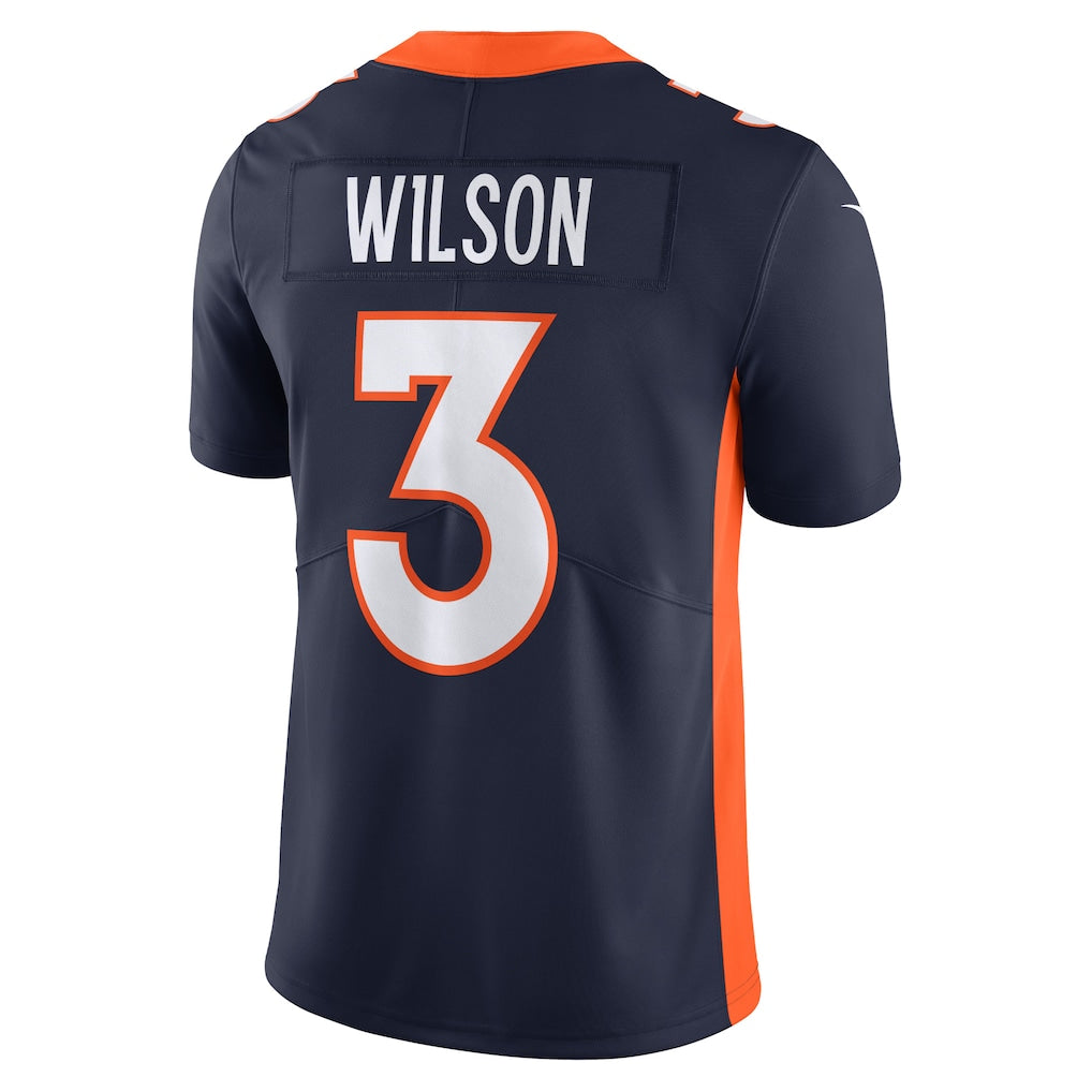 BIPIHUC D.Broncos #3 Russell Wilson Navy Vapor Untouchable Limited Jersey