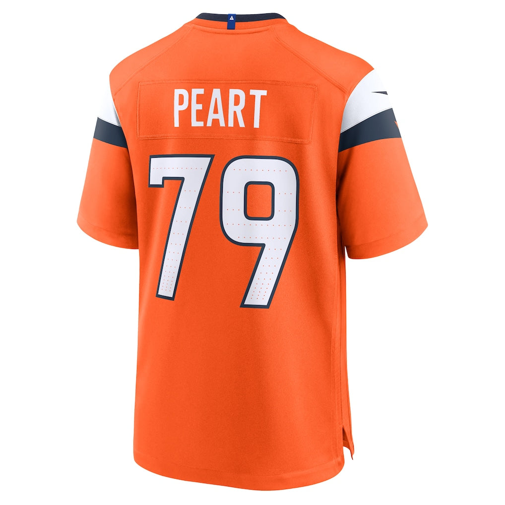 BIPIHUC D.Broncos #79 Matt Peart Orange Team Game Jersey