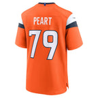 BIPIHUC D.Broncos #79 Matt Peart Orange Team Game Jersey