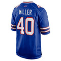 BIPIHUC B.Bills #40 Von Miller Royal Game Jersey