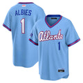 BIPIHUC A.Braves #1 Ozzie Albies Player Powder Blue 2026 City Connect T shirt Stitched Jerseys