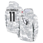 BIPIHUC A.Cardinals #11 Larry Fitzgerald Player Arctic Camo Salute to Service Limited Hoodie Stitched Jerseys