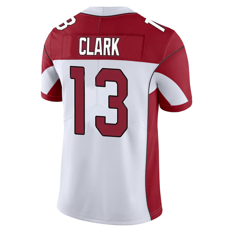BIPIHUC A.Cardinals #13 Kei'Trel Clark Player White Vapor Limited Home Game  Stitched Jerseys