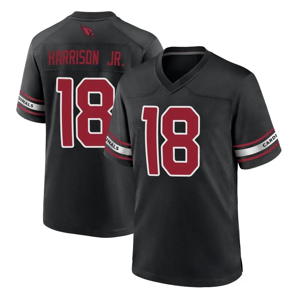 BIPIHUC A.Cardinals #18 Marvin Harrison Jr. Player Black Alternate Game Stitched Jerseys