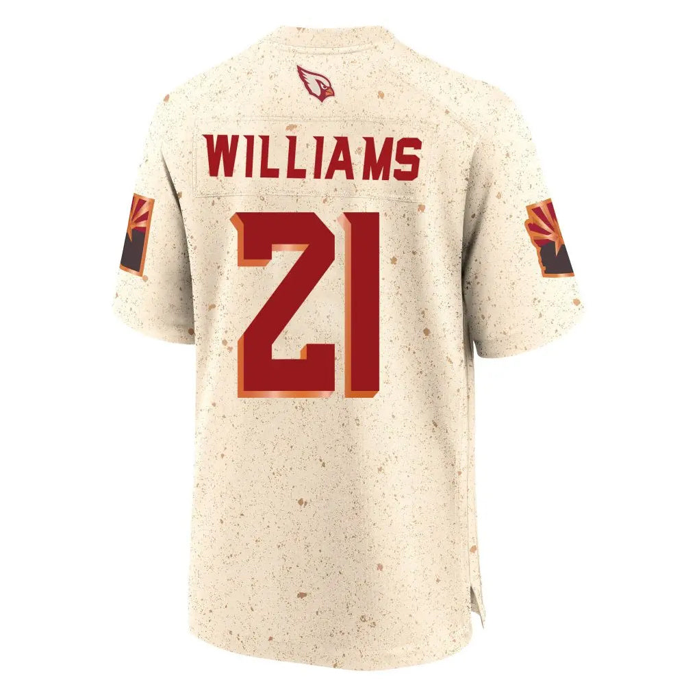 BIPIHUC A.Cardinals #21 Garrett Williams Player Cream Rivalries Collection Game Stitched Jerseys