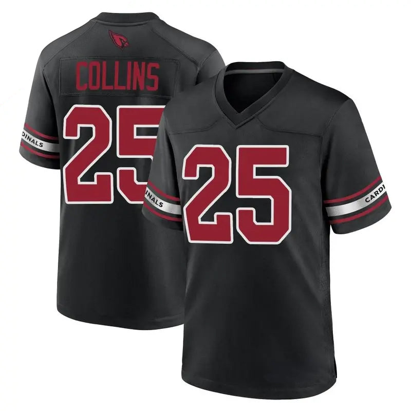BIPIHUC A.Cardinals #25 Zaven Collins Player Black Game Home Stitched Jerseys