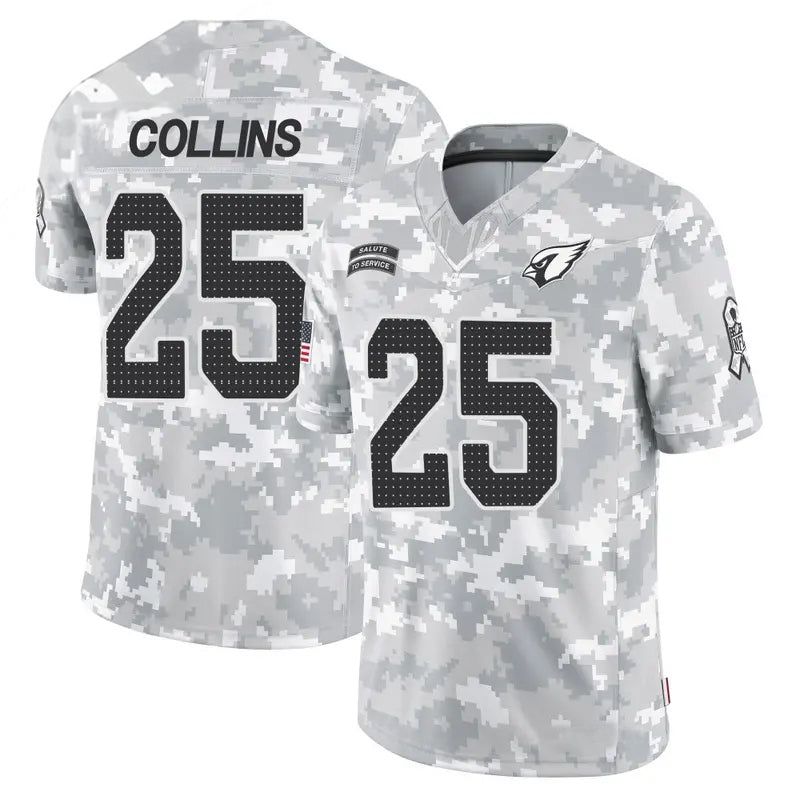 BIPIHUC A.Cardinals #25 Zaven Collins Player Camo Salute to Service Limited Stitched Stitched Jerseys