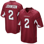 BIPIHUC A.Cardinals #2 Will Johnson Player Cardinal Home Game Stitched Jerseys