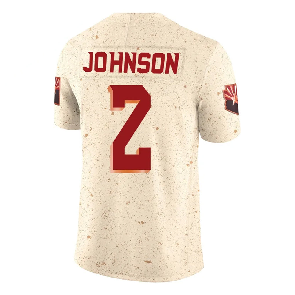 BIPIHUC A.Cardinals #2 Will Johnson Player Cream Rivalries Collection Vapor Limited Home Game Stitched Jerseys