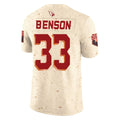 BIPIHUC A.Cardinals #33 Trey Benson Player Cream Rivalries Collection Vapor Limited Home Game Stitched Jerseys