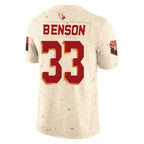 BIPIHUC A.Cardinals #33 Trey Benson Player Cream Rivalries Collection Vapor Limited Home Game Stitched Jerseys