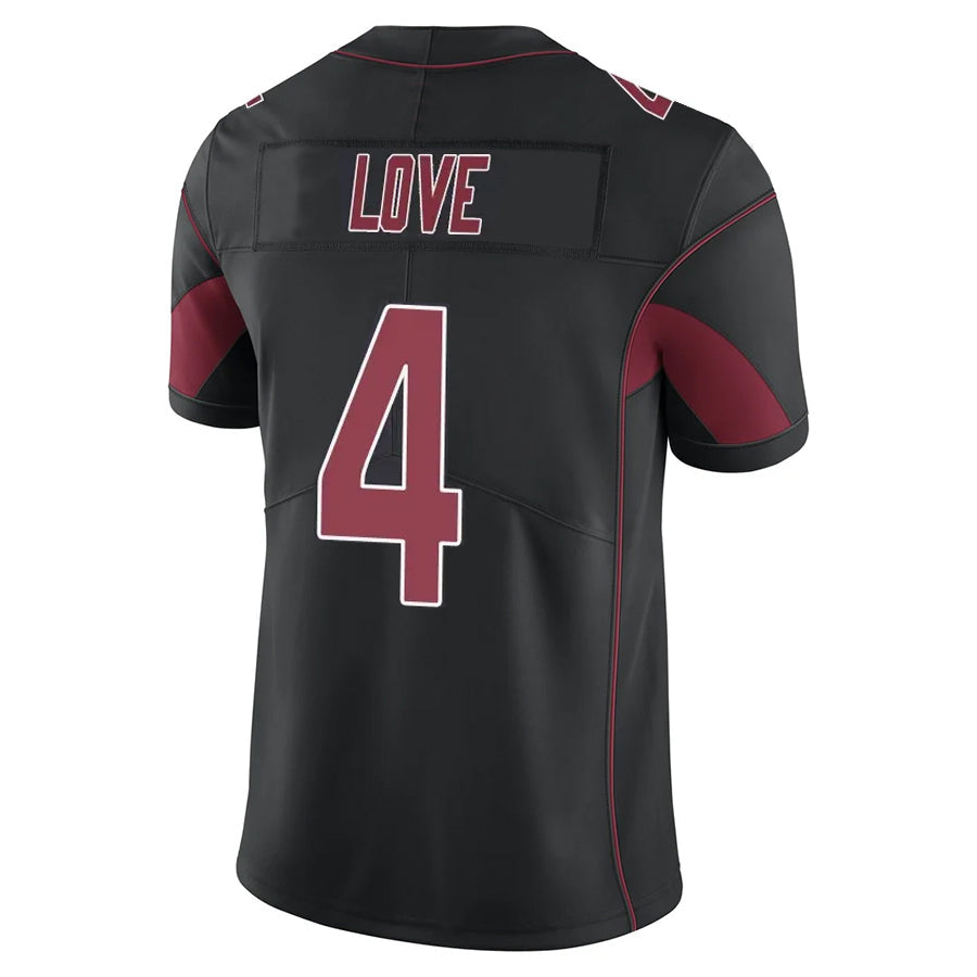 BIPIHUC A.Cardinals #4 Jeremiyah Love Player Black Limited Elite Home Game Stitched Jerseys