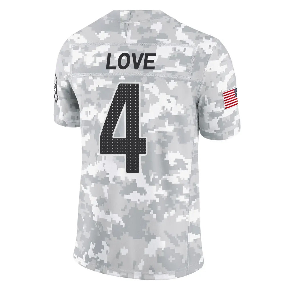 BIPIHUC A.Cardinals #4 Jeremiyah Love Player Camo Salute to Service Limited Home Stitched Jerseys