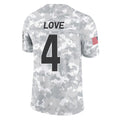BIPIHUC A.Cardinals #4 Jeremiyah Love Player Camo Salute to Service Limited Home Stitched Jerseys