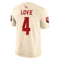 BIPIHUC A.Cardinals #4 Jeremiyah Love Player Cream Rivalries Collection Vapor Limited Home Game Stitched Jerseys