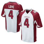 BIPIHUC A.Cardinals #4 Jeremiyah Love Player White Cardinal Home Game Stitched Jerseys