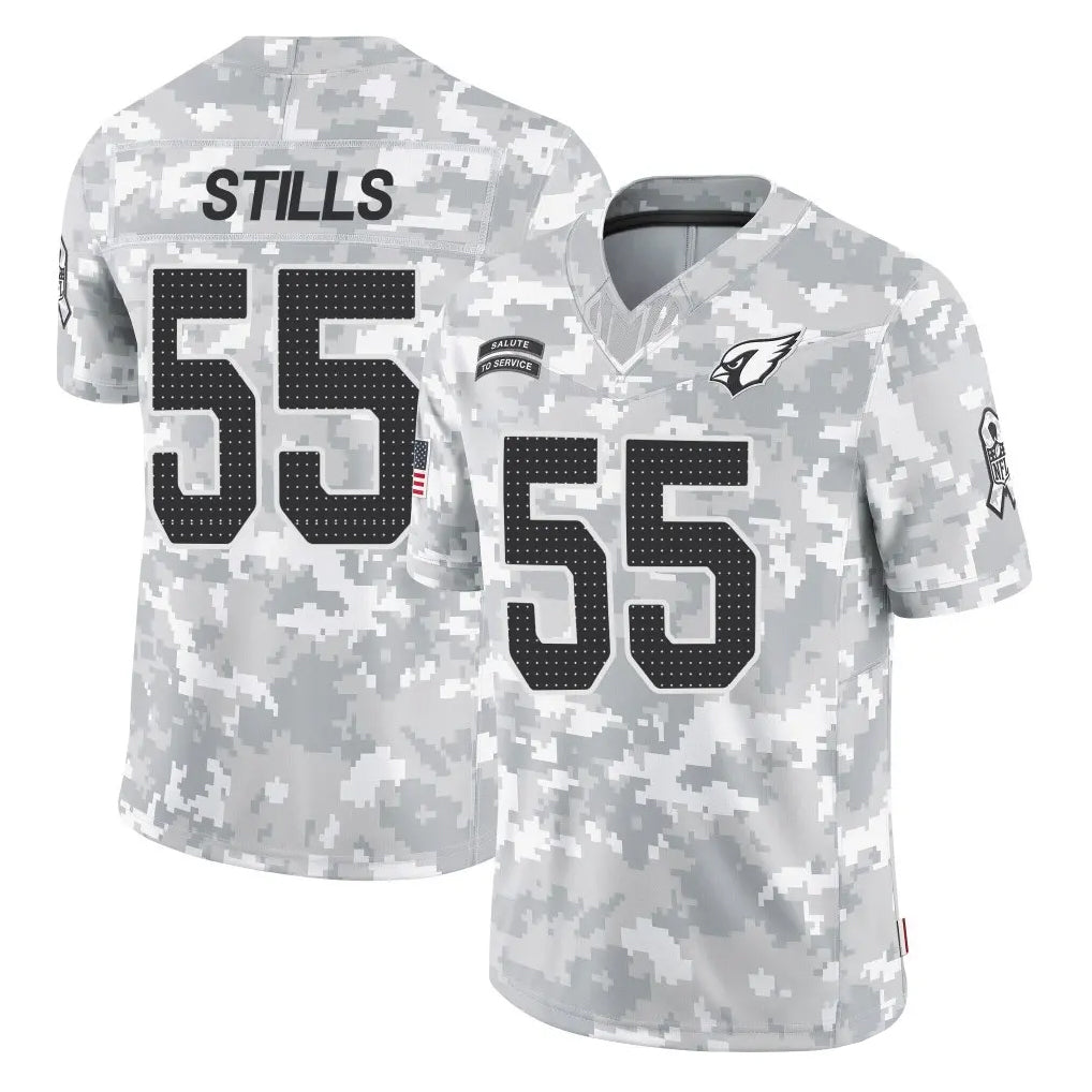 BIPIHUC A.Cardinals #55 Dante Stills Player Camo Salute to Service Limited Home Stitched Jerseys