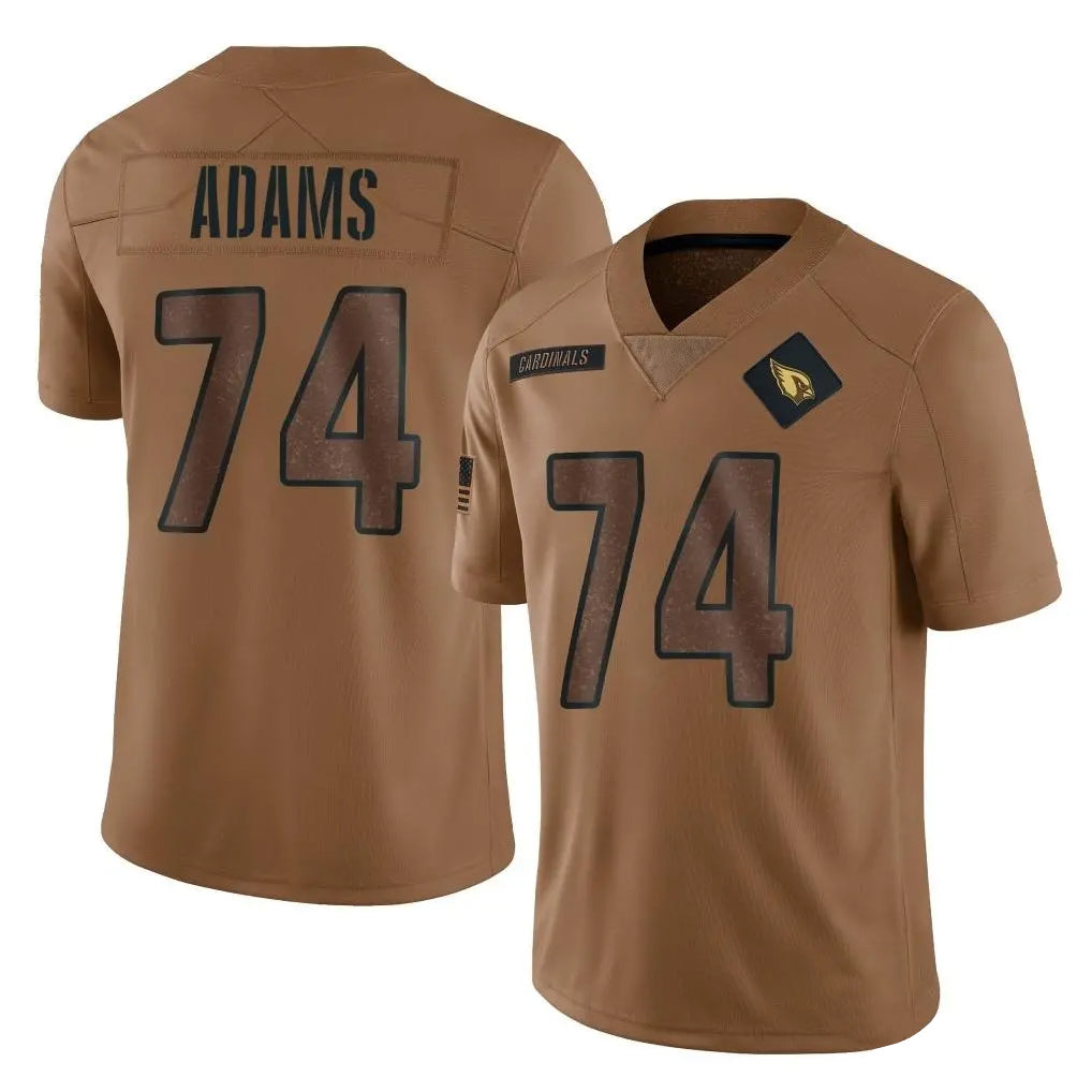 BIPIHUC A.Cardinals #74 Isaiah Adams Player Brown Limited Salute To Service Game Stitched Jerseys
