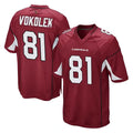 BIPIHUC A.Cardinals #81 Travis Vokolek Player Cardinal Game Stitched Jerseys