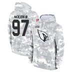 BIPIHUC A.Cardinals #97 Walter Nolen Player Arctic Camo Salute to Service Limited Hoodies Stitched Jerseys