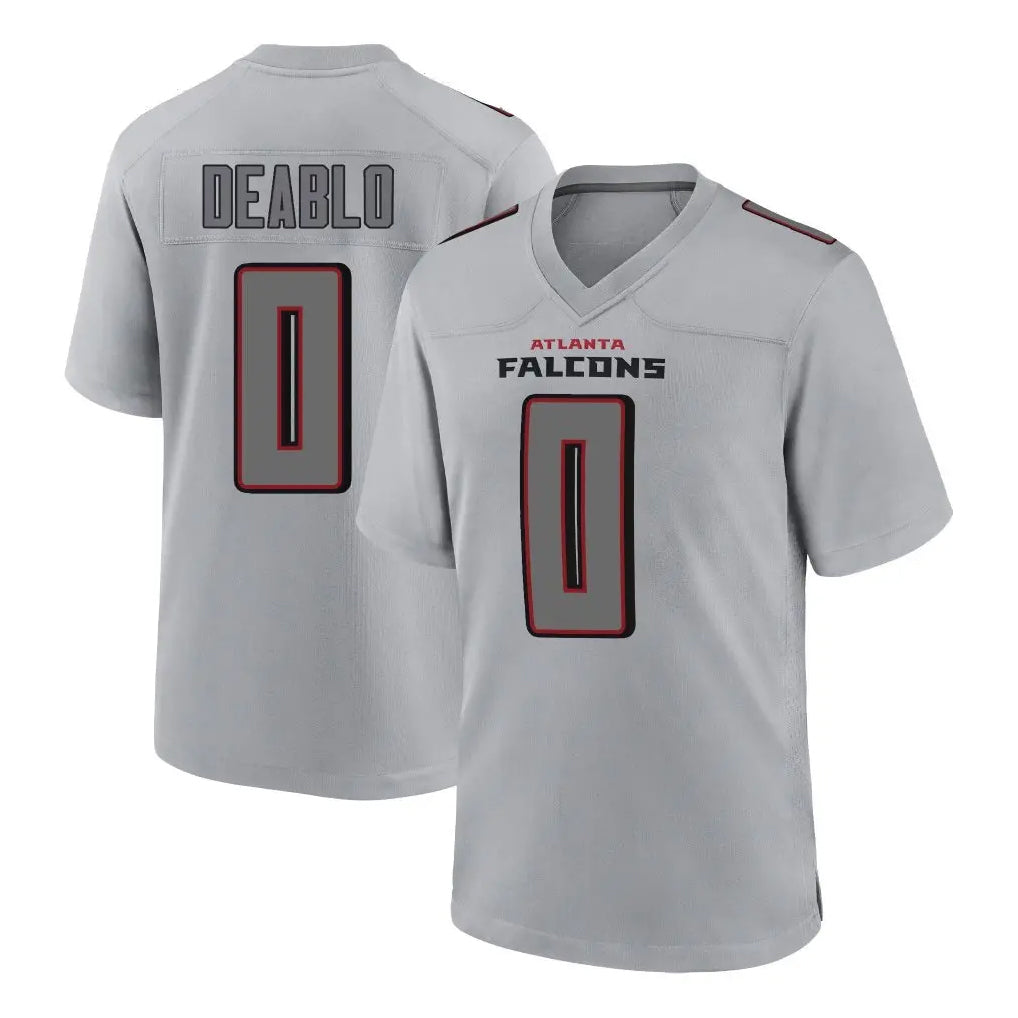 BIPIHUC A.Falcons #0 Divine Deablo Player Gray Fashion Home Game Stitched Jerseys