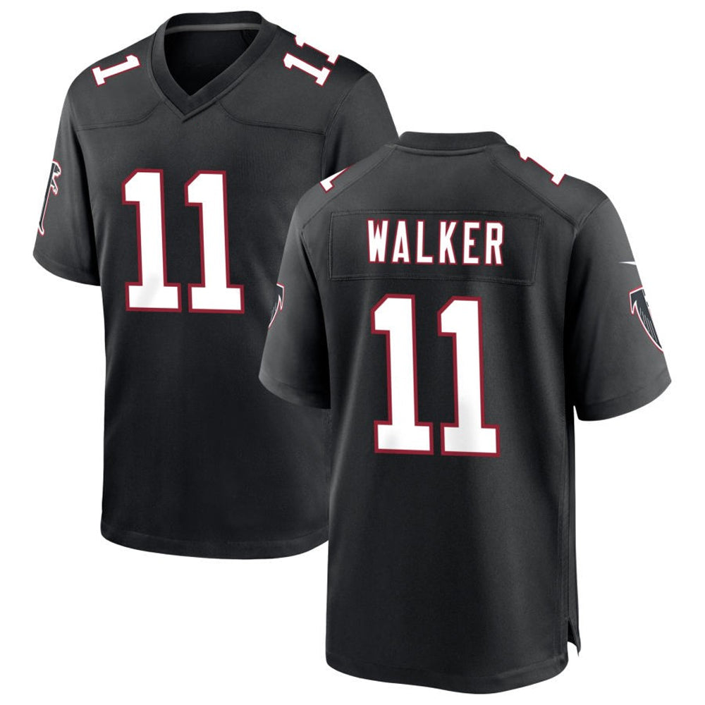 BIPIHUC A.Falcons #11 Jalon Walker Player Black Throwback Game Stitched Jerseys